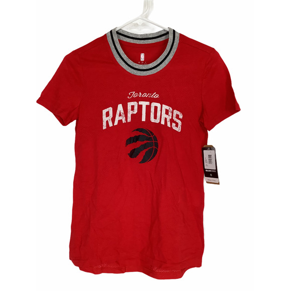 NBA Raptors Red Graphic S/S T-Shirt Large 14 - Picture 1 of 6